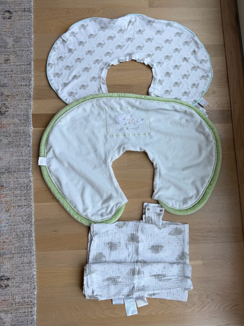 Set of 2 Boppy Nursing Pillow Covers and Aden by Aden Car seat canopy